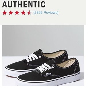 BRAND NEW Vans Black Lace-Up
